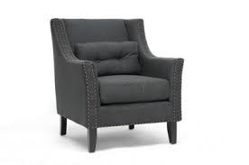 Baxton Studio Albany Dark Gray Linen Modern Lounge Chair Affordable Modern Furniture In Chicago Linen Lounge Chair Modern Lounge Chairs Furniture