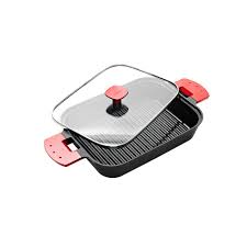 Cook Up Healthier Meat Fish And Vegetables With This Ingenious Nonstick Pan That Lets You Grill Food No Oil Required Wh Gadget Gifts Healthy Meats Grilling