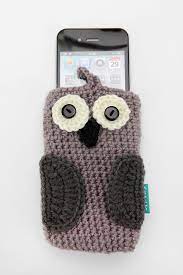 knit owl iphone case handarbeit basteln eule