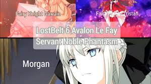 Similarly to how morgan le fay was made into a witch in the bias christian propaganda, for. Fgo Lostbelt6 Avalon Le Fay Fairy Knight Gawain Tristan And Morgan Noble Phantasm Youtube