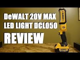 Dewalt 20v Max Led Area Light Dcl050 Review Youtube