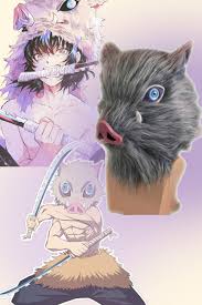 Hashibira Inosuke Mask Demon Slayer Helmet Cosplay Costume Prop Halloween Xcoser In 2020 Costume Props Cosplay Costumes Cosplay