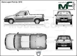 Dacia Logan Pick Up 2010 2d Drawing Blueprints Model Copy Dacia Logan Dacia Logan