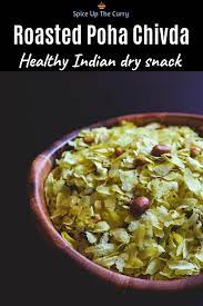 Roasted Thin Poha Chivda Spice Up The Curry Recipe Indian Snack Recipes Diwali Food Recipes