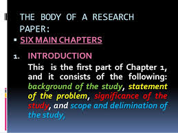 Six Main Chapters Of A Research Paper