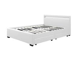 Die futonbank uralsby aus vollkiefer besticht durch ihr puristisches erscheinungsbild und ihre offenherzige optik. Led Bett Mit Bettkasten Alois 140 X 190 Cm Weiss Kaufen