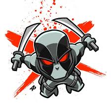 Deadpool X Force Deadpool Marvel Xmen Xforce Digitalart Illustrator Draw Fanart Avengers Ipadpro Chib Chibi Marvel Insect Art Projects Comic Drawing