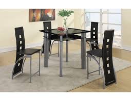 Black Metro Pub Set Table 4 Chairs Counter Height Dining Table Set Counter Height Dining Table Bar Height Dining Table