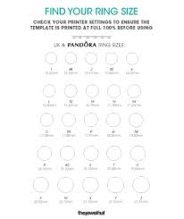 Pandora Sizing Chart Finding Your Bracelet Necklace