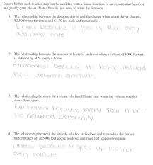 Exponential growth and decay worksheets september 3, 2019 some of the worksheets below are exponential growth and decay worksheets, solving exponential growth/decay problems with solutions, represent the given function as exponential growth or exponential decay, word problems, … Linear Or Exponential Students Are Given Four Verbal Descriptions Of Functions And Asked To Identif