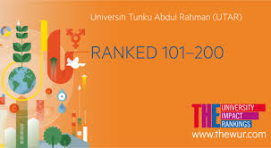 Malaysia's success in this year's ranking is partly due to expanding the table to include 300 universities, up from 200 last year. Utar Recognised By The University Impact Rankings 2019 Eduadvisor