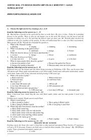 20200718 kisi kisi soal inggris viii sem 1 2015 kisi kisi soal dan kunci jawaban pas bahasa inggris smp kelas 8 kisi2 ukk kls 8 b th 2014 kisi kisi pas bahasa inggris smp kelas 9 semester. Pdf Soal Uts B Inggris Kelas 8 Semester Rifqi Ashter Academia Edu