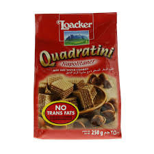 Buy Loacker Quadratini Bite Size Wafer Cookies 250 G Online Shop Food Cupboard On Carrefour Saudi Arabia