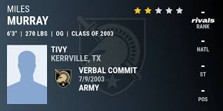 Miles Murray 2003 Offensive Guard Army