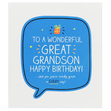 Personalize your own printable & online birthday cards for boys cards. Happy Jackson Great Grandson Happy Birthday Card Temptation Gifts