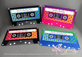 Cassette Birthday Invitation Retro Cassette Tape Invitation 80 S 90 S Retro Cassette Tape 80 S Birthday 90 S Birthday Printable Retro Birthday Birthday Party Theme Decorations Birthday Invitations