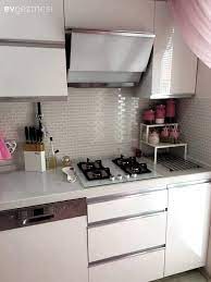 Ankastre Beyaz Mutfak Modern Mutfak Mutfak Aksesuar Pembe Moderne Witte Keukens Moderne Keukens Witte Keuken