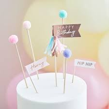 On this special day, i wish that the every day of your next year be filled with love happy birthday. Pom Pom Happy Birthday Cake Topper