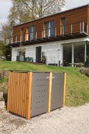 Mulltonnenbox Holz Larche Douglasie Edelstahltur Zaun Fackler Mulltonnenbox Holz Mulltonnenbox Edelstahlturen