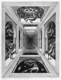The Art Of The Impossible Mc Escher And Me M C Escher Impossible Worlds Escher Art One Point Perspective Mc Escher Art