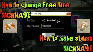 Get your free fire name fonts new style of choice from nickfinder. How To Change Free Fire Nickname How To Make Stylish Nickname Youtube