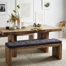 Emmerson Reclaimed Wood Dining Bench Stone Gray In 2020 Dining Table With Bench Dining Bench Cushion Wood Dining Bench