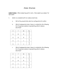 Maybe you would like to learn more about one of these? Atomic Structure Essay Question