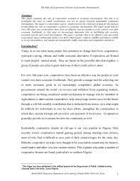 Pdf) The Role Of Cooperative Societies In Economic Development | Abdulsalam  Hadi - Academia.edu