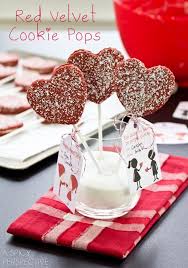 Red Velvet Cookies Pops Free Printable Tags Red Velvet Cookies Cookie Pops Valentines Day Treats