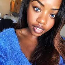 Cydnee Black Eyes Baby Photo People With Blue Eyes Black Girl Blue Eyes Woman With Blue Eyes