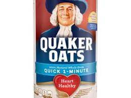 3 grams of soluble fiber from oatmeal daily in a diet low in saturated fat and cholesterol may reduce this. Quick 1 Minute Oatmeal Nutrition Facts Eat This Much