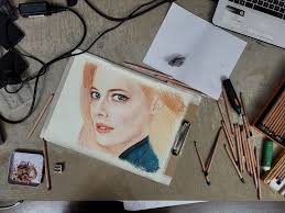 Mi Proyecto del curso: Retrato realista con lápices de colores