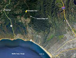 A brush fire that ignited near the getty center at around 1:30 a.m. E6pxvlbhe69imm