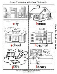 City Places Classroom Center Bundle Worksheets For Kids Learning English For Kids Community Helpers Kindergarten