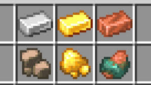 Copper ingots can be obtained by smelting raw copper in a furnace or blast furnace, as well as the ore itself if mined using silk touch. Raw Iron Raw Gold And Raw Copper Minecraft 1 17 Update Youtube