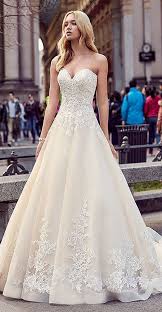 Modest Tulle Satin Sweetheart Neckline A Line Wedding Dresses With Lace Appliques Wedding Dresses Lace Ballgown Ball Gowns Wedding Bridal Dresses