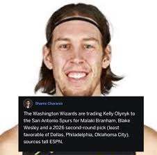 The Washington Wizards are waiving 22-year-old shooting guard Blake Wesley!  He was part of the trade last week that sent Kelly Olynyk to the San  Antonio Spurs.