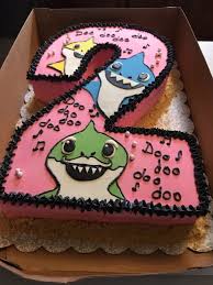 Baby Shark Birthday Cake Shark Birthday Cakes Pumpkin Birthday 2nd Birthday Cake Girl