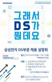 Samsung electronics co., ltd., 三星電子株式會社)는 전자 제품을 생산하며 정보통신기술(ict)에 대한 개발을 진행하고 있는 대한민국의 기업이다. ì‚¼ì„±ì „ìž Dsë¶€ë¬¸ 3ê¸‰ ì‹ ìž…ì‚¬ì› ì±„ìš©ì„¤ëª…íšŒ ì¼ì • ì•ˆë‚´