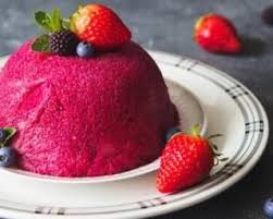 Recette De Dome De Flan Leger Aux Fruits Rouges Recette Recette Flan Recette De Dessert Simple Recette Entremet