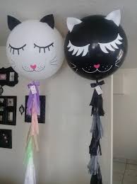 Cat themed birthday party decorations. Happy Birthday And Meow Balloon Banners Kids Cat Theme Birthday Party 4 Pcs Walking Cat Balloons For Pets Cat Lover Cat Party Decorations Toys Games Balloons Agtcorp Com