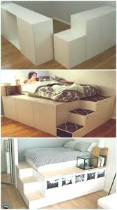 Diy Ikea Kitchen Cabinet Platform Bed Instructions Diy Space Savvy Bed Frame D Bed Cabinet Diy Bed Frame Design Diy Space Saving Space Saving Beds