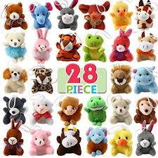 28 Piece Mini Plush Animal Toy Set Cute Small Animals Plush Keychain Decoration For Themed Parties Kindergarten G Cute Small Animals Animal Plush Toys Pet Toys