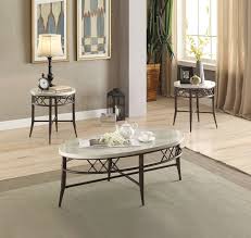 Trendy coffee table ideas for the modern minimalist. Aldric Faux Marble 3 Piece Complete Coffee Table Set