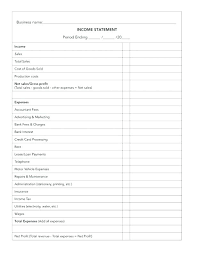 Self Employment Profit And Loss Statement Form Sample Or Format For ...