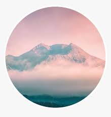 Forest Pink Aesthetic Tumblr Mountains Clouds Aesthetic Hd Png Download Kindpng