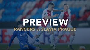 The rangers substitute kemar roofe is shown a red card by the referee orel grinfeld after fouling the slavia prague goalkeeper ondrej koler. Alhndyvuffdwwm