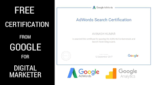 Free Certificate For Google Adwords Analytics 2018 Digital Marketing Course Online Courses With Certificates Marketing Courses Internet Marketing Course