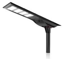 120W Everan II Series - Solar LED Street Light | With Motion Sensor, 20,400 Lumens, Commercial Grade, 5000K, Black