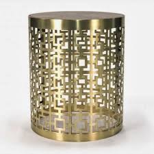 Our signature nixon pattern rendered in perforated polished nickel provides a sophisticated perch for a solid white marble tabletop. Jonathan Adler Nixon Table Copycatchic